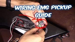 Wiring EMG Active amp Passive Pickups in Electric Guitar [upl. by Ramled]