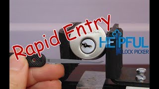 109 Lock Picking Rapid Entry Techniques Standard Pins [upl. by Onairot]