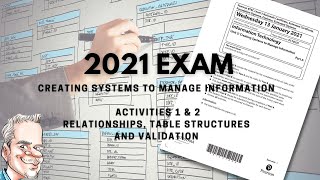 BTEC Level 3 Database 2021 Exam  Part A  Walk through [upl. by Wadesworth]