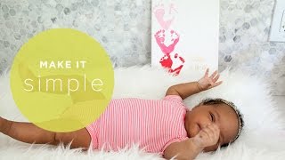 Make It Simple Easy Footprint Art for Babies [upl. by Marcin82]