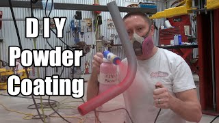 DIY Powder Coating  How to  Eastwood Co Kit Try Out [upl. by Smaoht667]