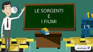 GEOGRAFIA  LE SORGENTI E I FIUMI [upl. by Augie9]