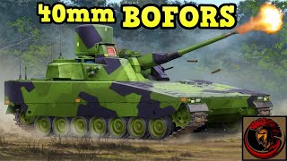 40mm Bofors Cannon 💥  CV9040 FIREPOWER [upl. by Nodnarbal]