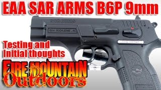 SAR ARMS B6P Compact 9mm Pistol from EAA TampE  Part 1 [upl. by Ahsap]