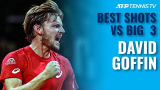 David Goffin BestEver Shots vs Big Three [upl. by Tempa584]