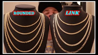 Rounded vs Link GOLD CHAINS What you need to know [upl. by Pansir698]