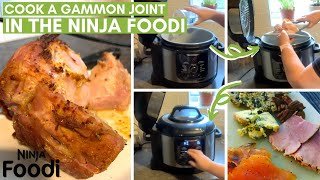 How to cook a gammon joint in the Ninja Foodi MAX 9in1 MultiCooker  Pressure Cook amp Air Crisp [upl. by Nekciv331]