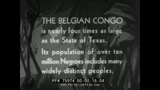 BELGIAN CONGO 1940s AFRICA TRAVELOGUE FILM BAMBOURI TRIBE LIP PLATE PEOPLES 75974 [upl. by Kendrick392]