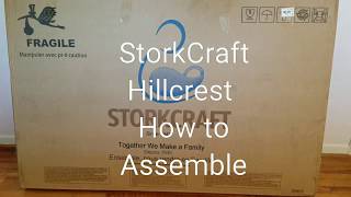 How to Assemble StorkCraft Crib Hillcrest Convertible Review [upl. by Berwick1]