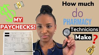 How much do PHARMACY TECHNICIANS get paid   HOW MUCH DO I GET PAID 💰 [upl. by Huntlee961]