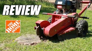 Renting A Stump Grinder from Home Depot  Review amp Process [upl. by Ezitram]