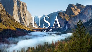 Top 25 Places To Visit In The USA [upl. by Htiduj248]