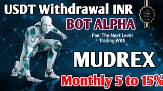 ⚡Bot Alpha USDT Withdraw To Bank Account⚡Trust Wallet Se Paise Kaise Nikale  STEPBYSTEP 🔥 Mudrex [upl. by Ecirahs]