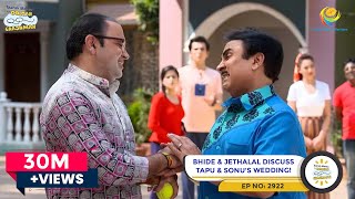 Bhide amp Jethalal Discuss Tapu amp Sonus Wedding LATEST EPISODE  Taarak Mehta Ka Ooltah Chashmah [upl. by Aneloj602]