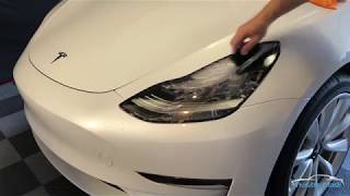 Paint protection for a headlight lense How to install 3M Scotchgard Pro Film [upl. by Ralleigh]