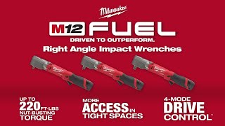 Milwaukee® M12 FUEL™ Right Angle Impact Wrenches [upl. by Farant]