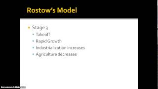 AP Human Geography  Rostows Model of Development [upl. by Auqinat]