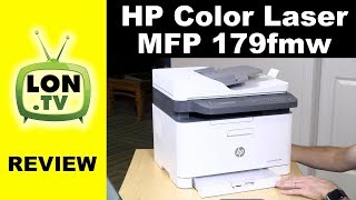 Compact Color Laser Multifunction Printer HP MFP 179fnw Review [upl. by Polish]