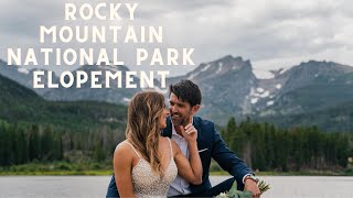 Eloping in Rocky Mountain National Park  Colorado Elopement Videographer [upl. by Rita756]