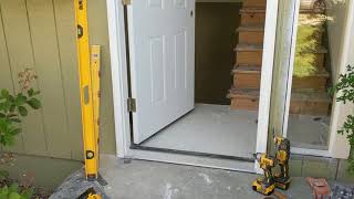 Jeld Wen Front Door Installation  Really crappy products and craftsmanship PART 1 [upl. by Brunn]