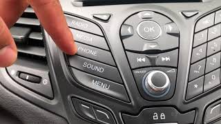 FORD FIESTA  Radio controls as well as how to access the clock [upl. by Jarlath]