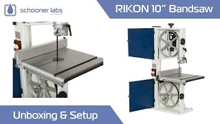 Rikon 10quot Bandsaw Unboxing amp Setup [upl. by Idurt]