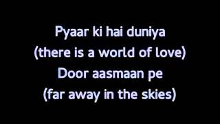 Aao tumhe chaand pe le jayein with lyrics in English [upl. by Noslrac274]