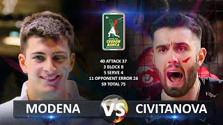 Modena vs Civitanova  Italian Volleyball SuperLega 20232024 [upl. by Nnyre]