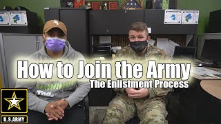 How To Join The Army  The Enlistment Process Recruiter ASVAB MEPS DEPS [upl. by Nosned]