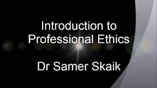 Introduction to Professional Ethics [upl. by Anitaf]