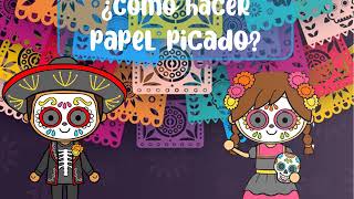 ¿Cómo hacer papel picado para niños de preescolar [upl. by Hama380]