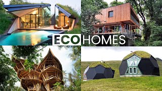 10 EcoFriendly and Sustainable Houses  Green Building Design [upl. by Iives]