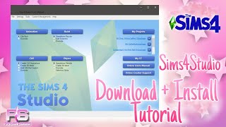 How To Download amp Install Sims4Studio  Sims 4 CC Tutorial [upl. by Yeliw]