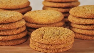 Ginger Cookies Recipe Demonstration  Joyofbakingcom [upl. by Marja]