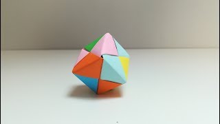 COMO HACER UN CUBO DE PAPEL FIGURA GEOMÉTRICA [upl. by Eliott]