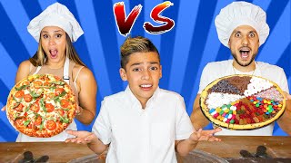 UNHEALTHY VS HEALTHY Pizza Challenge  The Royalty Family [upl. by Arther]