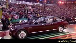 Susan Boyle ushered in The Queen wquotMull Of Kintyrequot  2014 Commonwealth Games Opening Ceremony [upl. by Hescock]