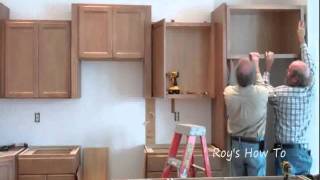 Installing Kitchen Cabinets [upl. by Jorgan66]