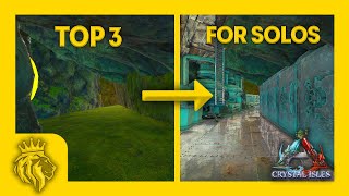 TOP 3 Rat Holes On Crystal Isles W FULL BASE DESIGNS For SOLOS  ARK Survival Evolved [upl. by Lori13]