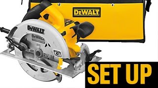 Set Up Guide Dewalt circular saw  manual  DEWALT 7 14 DWE575SB [upl. by Alakcim920]