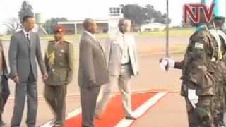 Museveni tours Rwanda Genocide Park [upl. by Lynsey]