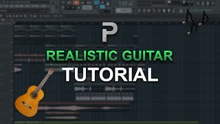 HOW TO MAKE A Realistic Guitar FREE PLUGIN  FL Studio tutorial [upl. by Maxey427]