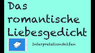 Wie interpretiere ich ein romantisches Gedicht Das zerbrochene Ringlein Eichendorff [upl. by Lukin]