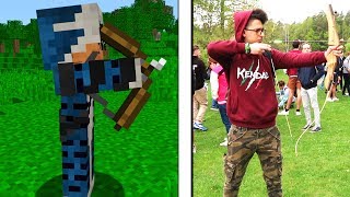 FACCIO I GIOCHI DI MINECRAFT NELLA VITA REALE VLOG [upl. by Nyad]