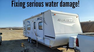 Repairing a rotten RV floor and LifeProofing the whole thing Part 1 [upl. by Vowel]