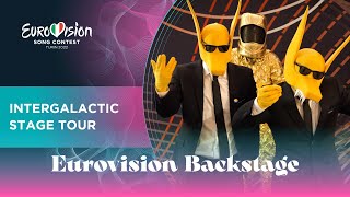 Eurovision Backstage  Day 6 Intergalactic Stage Tour  Eurovision News from Turin 2022 [upl. by Yentrac]