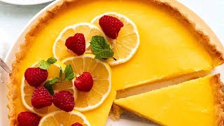 Lemon Tart French Tarte au Citron [upl. by Hassin]