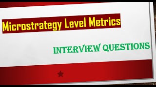 MSTR Interview Questions  Level Metrics [upl. by Annairt118]