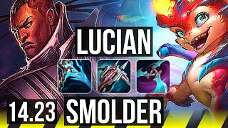 LUCIAN amp Zac vs SMOLDER amp Gragas ADC  1139  NA Master  1423 [upl. by Theurich]