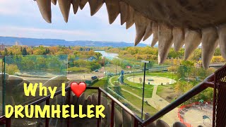 Worlds Largest Dinosaur  Drumheller Adventure 2020  Joy in Canada [upl. by Thilda]